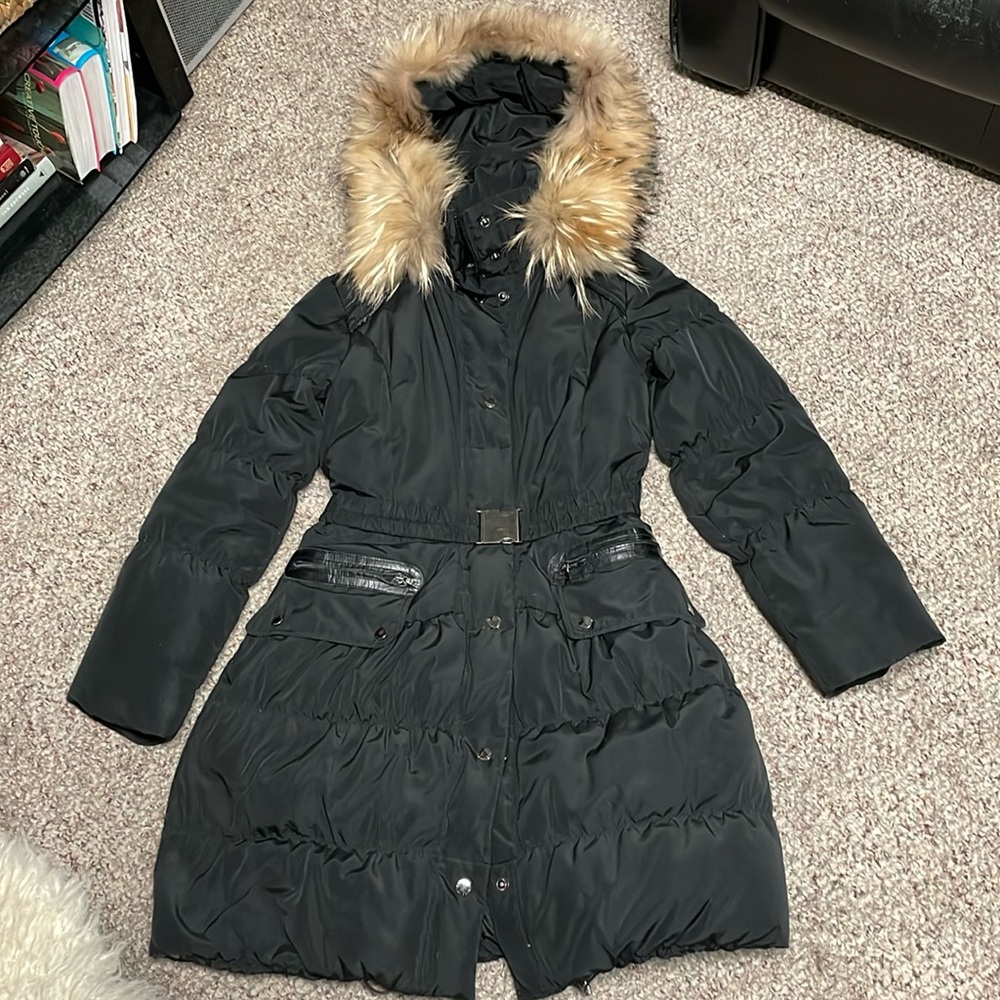 Rudsak down filled coyote fur hood puffer Parker